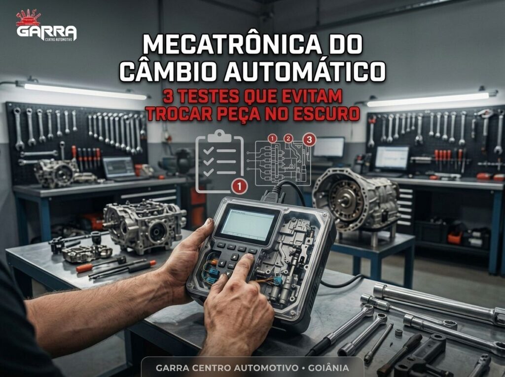 serviço de mecatrônica do câmbio automático