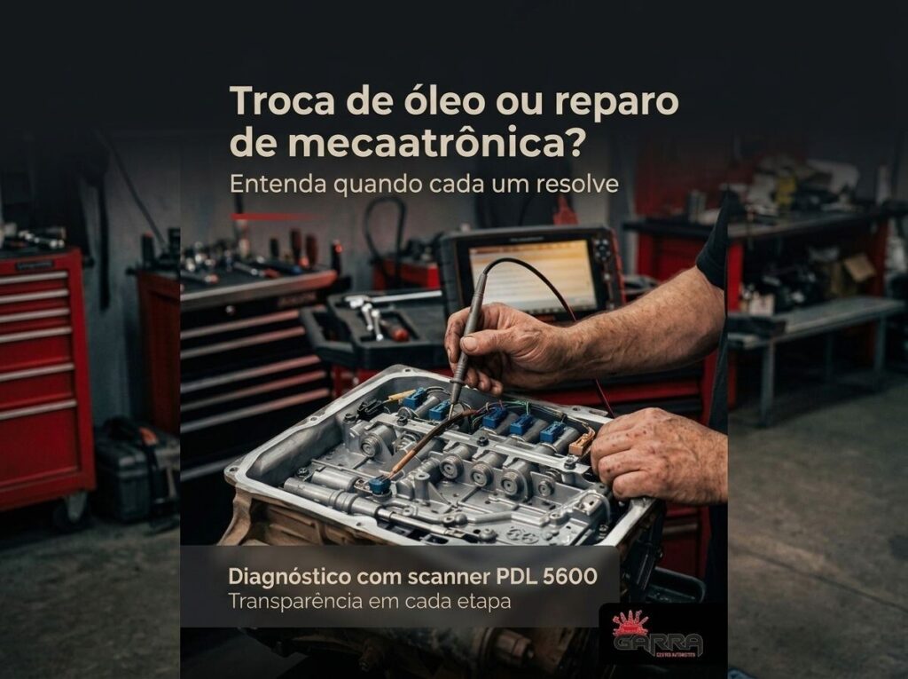 serviço de mecatrônica do câmbio automático